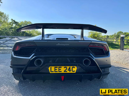 "BEVELLED" Retro Style Number Plates