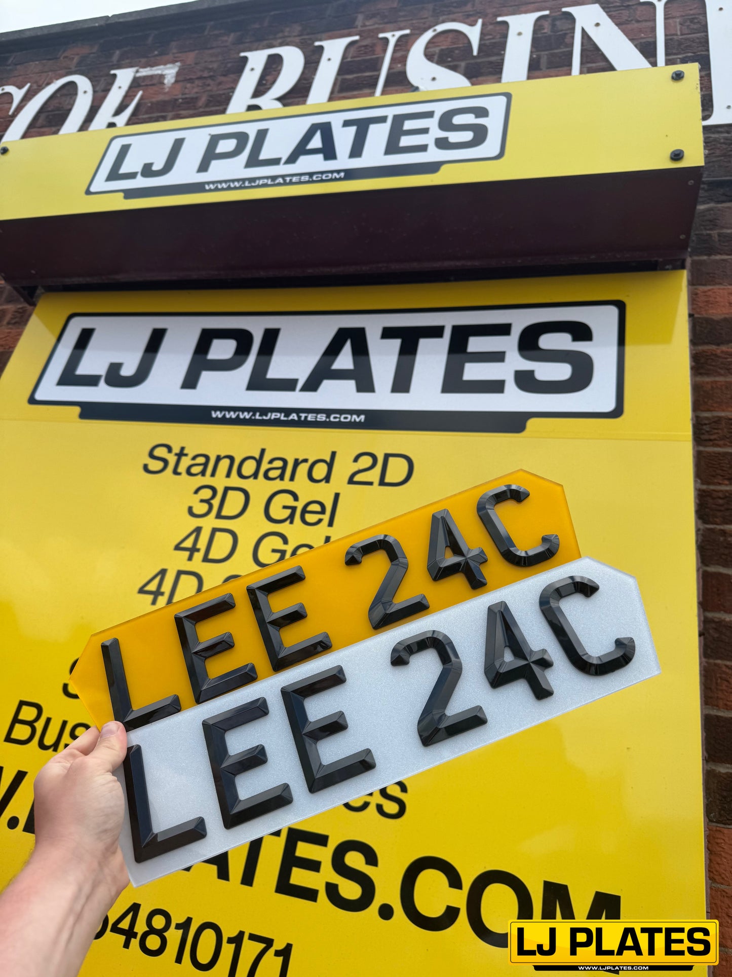 "BEVELLED" Retro Style Number Plates